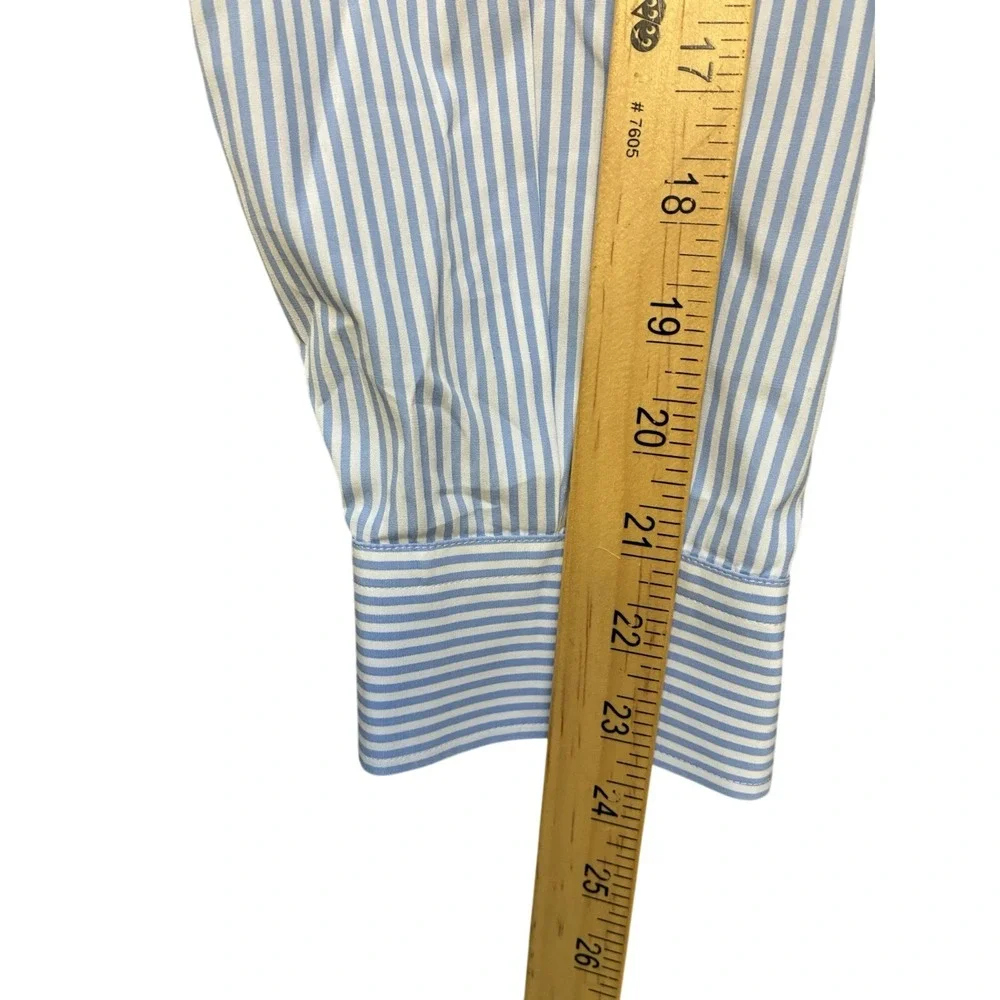 Gucci Shirt Men's 17.5 Blue Striped‎ And Vest 3XL Navy Wool Uniform Slim Fit NEW